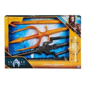 Aquaman DC Comics, And Black Manta Tridents, 35-Inch Factory Sealed New